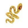 Caja Misteriosa en Vivo Oro Vintage Retro Anillo Abierto Completamente de Diamantes Circonita Esmalte Gota de Aceite Anillo Personalizado