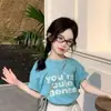 Traje Casual para Niña 2026 Primavera y Verano Estilo Coreano Cuello Redondo Manga Corta Camiseta Versátil Falda Corta Blanca