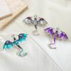 Broche de dragón esmaltado con gotas de aceite de colores retro con explosiones transfronterizas europeas y americanas, accesorio para traje de hombre y mujer.