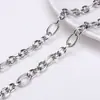 Corrente de linha plana de aço inoxidável O-chain Corrente de lábio S-chain Acessórios de joias DIY Pulseira feita à mão Material de colar