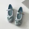 Zapatos de Estilo Reina Retro Francés de Boca Baja para Mujer Verano 2025 Nuevo Estilo con Falda Realce Interior Zapatos Mary Jane