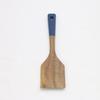 Wonderford Estilo Japonés Mango Largo Madera de Acacia Juego de Cucharas para Ensalada y Cocina Madera Maciza Sin Pintar Cuchara de Madera Colador Cuchara para Ensalada Vajilla