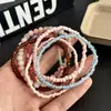Pulseras apilables multicapa de cuentas coloridas vintage con un estilo dulce y genial, diseño único, accesorios de mano versátiles y elegantes