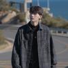 Abrigo de otoño estilo Chanel a cuadros para hombre, estilo coreano, moderno casual, 2023, nueva moda, chaqueta de marca, camisa, top, ropa