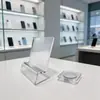 Soporte de Teléfono Móvil de Acrílico para Escritorio Persona Perezosa Portátil Soporte para Teléfono Transparente de Plexiglás Soporte de Exhibición para Teléfono Hecho a Medida