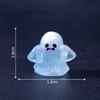Muñeco de Fantasma Pequeño Divertido Luminoso para Decoración DIY, Accesorios de Paisaje Micro Mini, Adornos de Escritorio