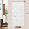 Estante de almacenamiento para tablero de clavijas tablero de clavijas agujero redondo tablero metálico perforado pared entrada puerta recibidor tablero colgante estante de almacenamiento de pared