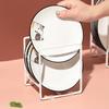Estante para platos sin instalación Estante para almacenamiento de cocina Estante para platos Escurridor Gabinete para el hogar Estante para ollas Estante para platos