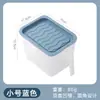 Contenedor de plástico transparente sellado con tapa, caja de almacenamiento con asa para granos y cereales de cocina, caja de almacenamiento de alimentos
