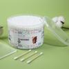 Hisopos de Algodón Desechables Doble Punta Combinación Cabeza Redonda Hogar Bebé Hisopos de Algodón Limpieza de Maquillaje Palitos de Madera Fabricante Venta al por Mayor Desmaquillante