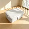 Caja de joyería rectangular lista para enviar transfronteriza, caja de almacenamiento de accesorios portátil, caja de regalo para anillos, collares, pasadores y otros coleccionables