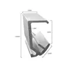 Puerta de cámara frigorífica riel superior e inferior puerta corrediza riel lateral de deslizamiento guía de canaleta accesorios riel de perfil de aluminio de alta resistencia para puerta corrediza de cámara frigorífica