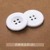 Botones de Resina de Cuatro Agujeros con Borde Ancho para Ropa, Pantalones, Trajes, Camisas, Pantalones, Botones Negros y Blancos, Botones Dorados