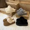 Pantuflas de Casa Suaves y Cálidas de Terciopelo Plus Suela Gruesa Talón Cerrado No Nuevas Para Usar en Casa Pantuflas de Algodón Mujer Invierno Felpa Engrosada