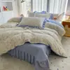 2026 Nuevo Estilo Funda de Cama de Algodón Acolchado Juego de Cuatro Piezas