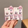 Brincos de Clipe Kuromi Infantis para Meninas, Novo Design de Desenho Animado, Brincos sem Dor, Acessórios de Joias Fofos
