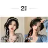 Faixa de Cabelo Trançada Floral Super Fada Retrô para Mulheres, Faixa de Cabelo de Fita All-In-One de Alta Moda, Lenço de Seda, Prendedor de Cabelo, Acessórios de Cabelo, Faixa de Cabelo