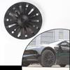 Adecuado para accesorios de modificación de cubierta de cubo de rueda recta Huanxin Tesla Model3 de 18 pulgadas con superficie plana/floral
