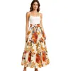 Nueva Falda Floral 2026 para Mujer, Falda de Cintura Alta Corte A, Falda de Paraguas Estampada Estilo Bohemio, Falda Retro Europea y Americana