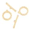 Color cobre-retención de color patrón de oro real amor creativo hebilla OT latón diy14k paquete hebilla de oro hebilla de conexión de pulsera redonda