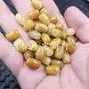Xinjiang Hotan Cuentas de Maíz Dorado Jade Cuentas Sueltas Jade Amarillo Rock Jade Inglés Ovalado Passepartout Accesorios para Joyería Cuentas
