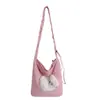 Bolsas Lindas Coreanas de Nicho de Moda para Verano Gran Capacidad para Mujer 2026 Nuevo Bolso Cruzado Portátil Casual con Pliegues