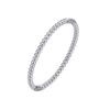 Pulsera de acero de titanio estilo antiguo chino no se decolora popular para niñas de alta calidad cuentas redondas de bambú pulsera de acero inoxidable venta al por mayor de fábrica