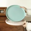 Platos Personalizados, Vajilla para el Hogar, Platos Hondos Estilo Europeo, Vajilla Sencilla y Elegante, Platos Planos de Cerámica Espesa de Color Puro