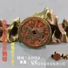 Moedas de Cobre Estilo Antigo Exquisitamente Esculpidas Apresentando os Quatro Animais Míticos, Moedas Talismãs, Presentes Estilo Chinês, Moedas de Cobre Estilo Antigo com Animais Míticos em Cinábrio