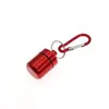 Estoque Disponível de Protetores Auriculares de Liga de Alumínio de Perfil Baixo, Caixa de Joias de Alumínio tipo Garrafa com Chaveiro, Pote de Armazenamento de Metal em Várias Cores