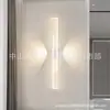 Lámpara de Pared LED Minimalista de Tira Larga Lámpara Moderna Simple para Sala de Estar Escalera Línea de Fondo Creativa Lámpara de Dormitorio Lámpara de Mesita de Noche
