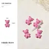 Liga de Zinco Fofa Desenho Animado Joias para Nail Art Cor Popular da Internet Tinta Spray Urso Coelho Rosa Decoração de Nail Art Acessórios