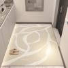 Felpudo para puerta de entrada, alfombra de entrada, felpudo para el hogar, antideslizante, para sala de estar, ligero, de lujo, avanzado, se puede cortar