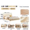 Lujo Ligero Normcore Arte en Cuero Cama Suave Dormitorio Principal Cama Doble Princesa 1.8m 1.5 Simple Moderna Escandinava Cama de Cuero de Primera Capa