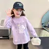 Camiseta de algodón puro para niñas, tallas mediana y grande, bonita camiseta de manga larga básica para niños, top para niña pequeña, nuevo estilo primavera y otoño 2026