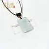 Colgante de Jade de Seda Dorada Natural con Diseño de Flor de Durazno, Cadena para Suéter con Colgante de Aventurina y Jade de Tianshan