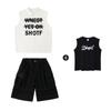 Roupas Modernas para Crianças de Street Dance Conjunto Camisa Sem Manga Estilosa e Bonita Roupas de Performance para Meninos e Crianças Hiphop Roupas de Performance de Rua