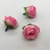 Cabeça de Flor Rosa de Simulação Tecido de Seda Pequeno Botão de Flor Rosa Acessórios para Fazer DIY Pequena Rosa de Chá Botão de Flor de Chá Cabeça de Flor