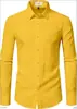 Camisas Sociais Masculinas, Não Amassam, Respiráveis, Camisas de Trabalho Profissionais, Roupas Masculinas com Corte Ajustado ao Corpo, Camisas Casuais Antirrugas, Camisas Masculinas de Manga Longa