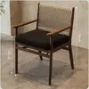 Mesas y sillas de estilo rústico para restaurantes de alta gama, cafeterías y restaurantes de fusión de moda y nicho que sirven cocina occidental, hechas de madera maciza