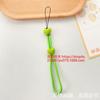 Nuevo Lanyard para Teléfono Móvil de Flor de Dibujos Animados Anti-Pérdida Creativo para Muñeca Cuerda de Nylon Llave Colgante Hebilla Cadena Corta para Mano