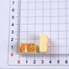 Miniatura desenho animado simulação comida lanche brincar casa de boneca creme gel grampo de cabelo acessórios de papelaria resina diy joias