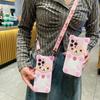 Funda para Teléfono de Comercio Exterior Adecuada para Huawei Nova14 Honor 200Lite Linda Cruzada Femenina Estéreo Dibujos Animados Oso Flor de Ciruelo