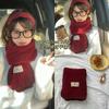 Bufanda de Navidad Ankora Roja/Roja de Año Nuevo Bufanda a Cuadros Invierno para Mujer Sentido de Alta Gama Cálido Chal Coreano de Año Nuevo