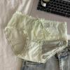 Entrega de una pieza Nueva ropa interior de encaje para mujer, sexy, fina, transparente, transpirable, de verano, estilo puro, calzoncillos de realce de cadera