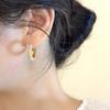 Pendientes de perlas estilo Hong Kong retro con aguja de plata S925, diseño moderno 2024, con forma de C, ligeros, de lujo, con diamantes, estilo moderno 3035
