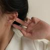 Estilo K de Conjunto de Tres Piezas Super Hada de Pinzas Doradas para Hélice Auricular para Mujeres Moda Ins Elegante Incrustadas de Diamantes Pinzas para Orejas Simples sin Perforación