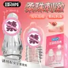 Preservativo Agradável Click-On com Pontos, Preservativo Transparente Dente de Lobo de Cristal para Homens, Alongado e Espessado com Pontos Grandes, Brinquedo Sexual Manga para Pênis