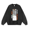 Sudadera con capucha pesada lavada desgastada estampado de personaje de anime talla grande extragrande otoño marca de moda hoodie en stock