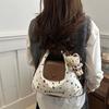 Bolsa Tote de Gran Capacidad Estilo Retro, Moda de Puntos de Nueva Ola Otoño e Invierno 2024, Versátil, Mochila Multifuncional para Viajes Diarios